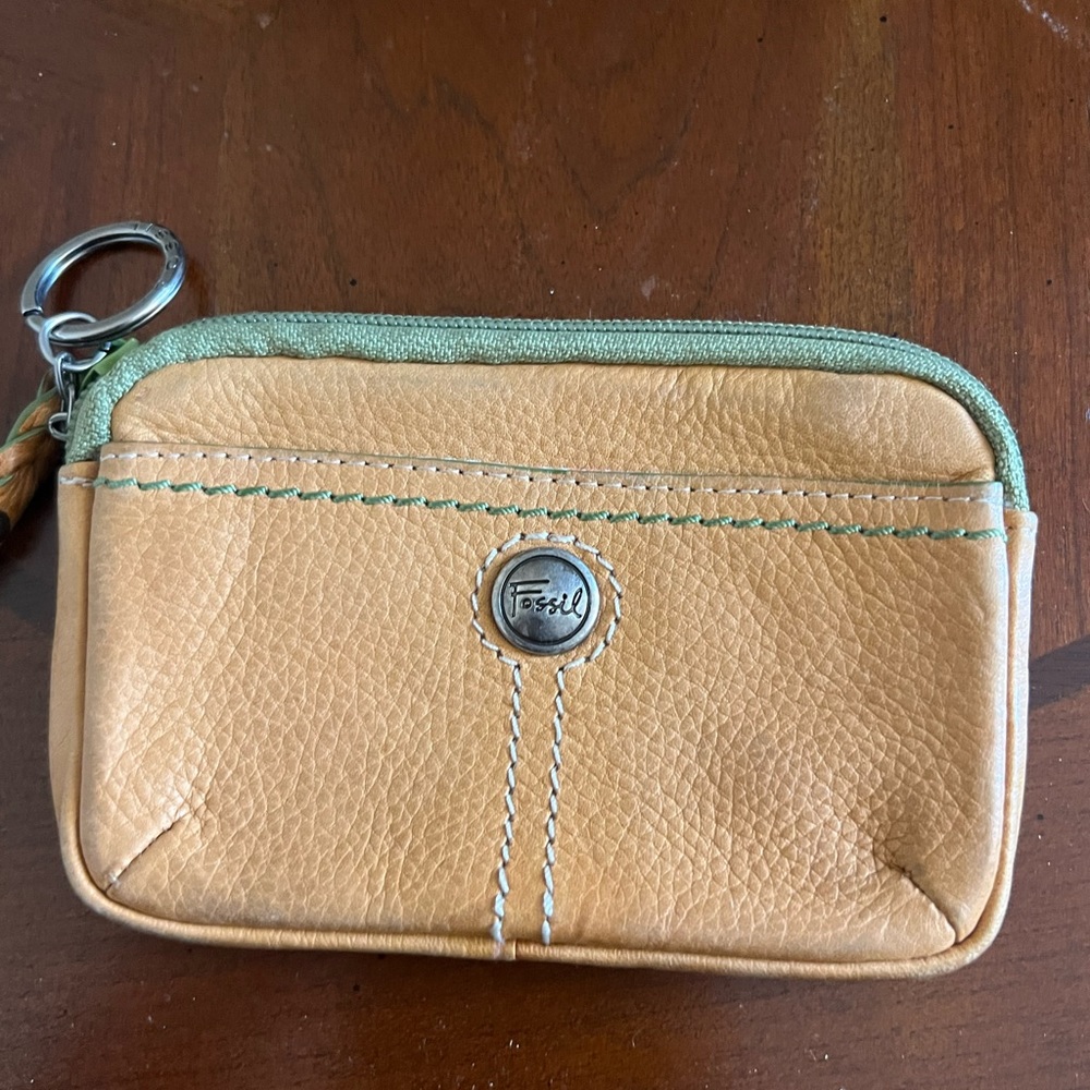 Fossil leather coin purse